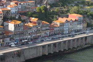 view from the Ponte de Dom Luis I over Vila Nova de Gaia