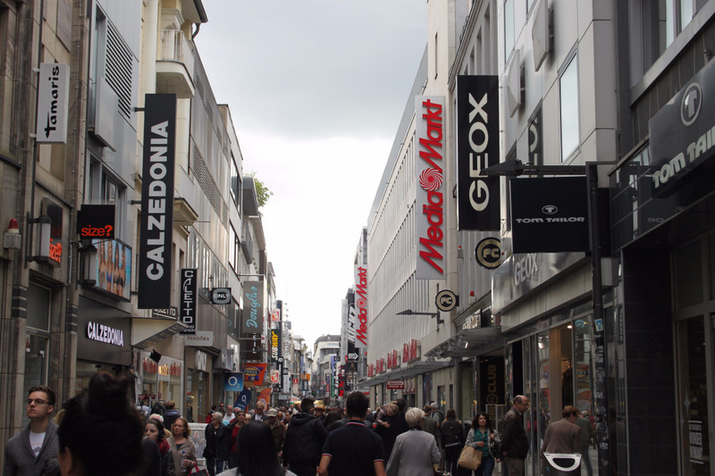 shopping street in Cologne