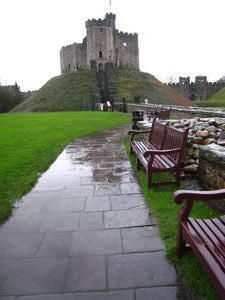 The inner older part of Cardiff Castle