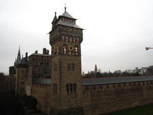 Cardiff castle at day