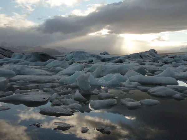 The icebergs at Jokulsarlon 