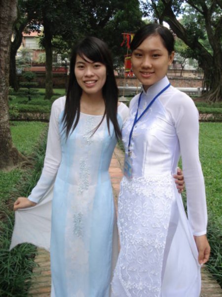 Nice ladies at the Temple of Literature