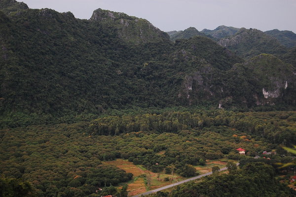 View from the top on Cat Ba Island