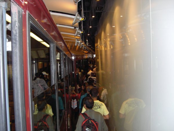 The tram to the peak.