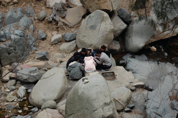 I know...how about we go to the rock garden at the foot of Taishan and play cards!