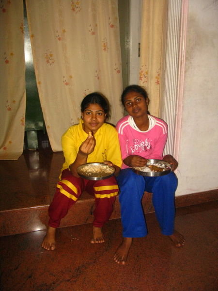 Jebby and Shilpa, my housemates
