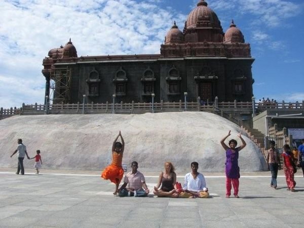 Meditation on Vivikenanda's rock (forefounder of yoga syllabus)