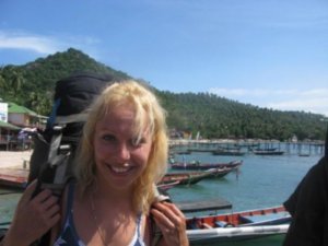 Leaving Koh Tao, dazed and confused but still smiling!