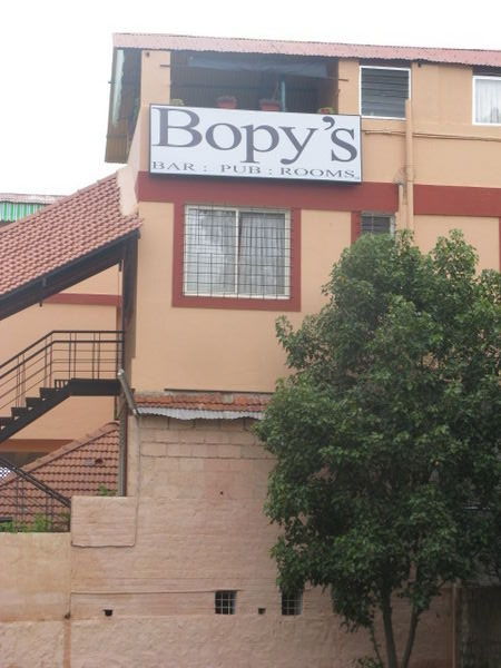 Bopy's bar...the most happening joint in Mysore...+ cheap (and noisy) rooms