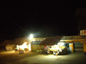 desolate late night stop in ghsottown (Pondicherry to Bangalore )