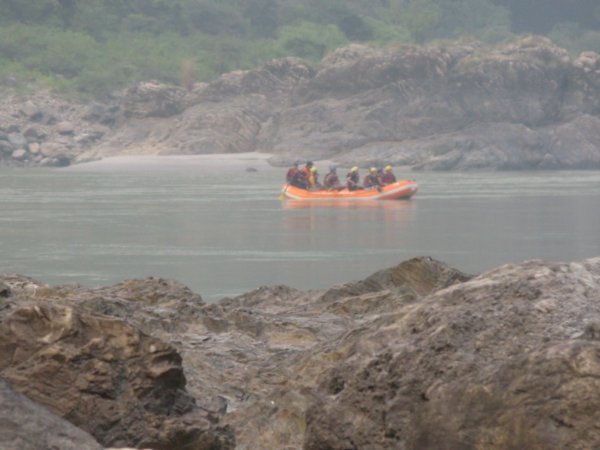 Rafting down the Ganges