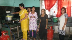 Women's Foundation of Nepal...cooking in the shelter