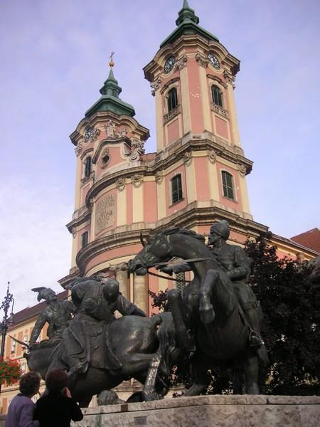 Statue and Church
