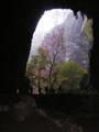 Looking out from the Skocjan caves