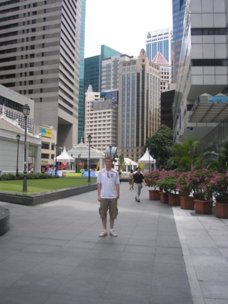 Me with some big buildings