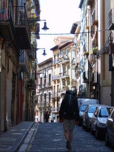 Arriving into Pamplona