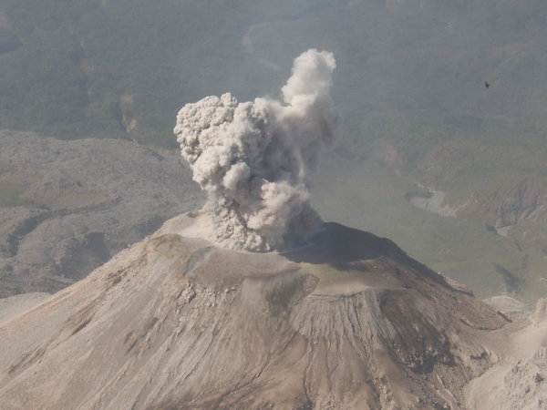 Santigito erupting