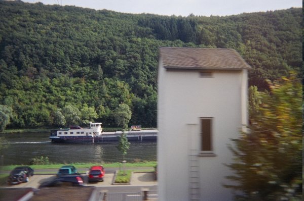 View of the Moselle River Valley from the train