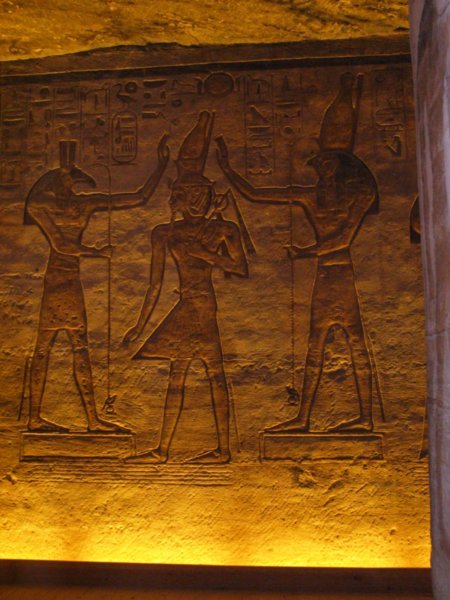 Seth and Horus adoring Ramses II
