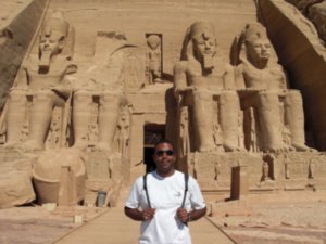 Me in front of the Sun Temple of Ramses II