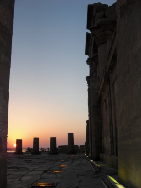 Kom Ombo temple at sunset