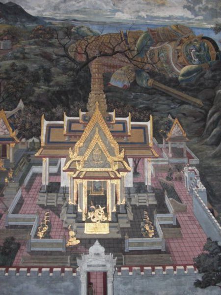 Mural inside Wat Phra Kaew