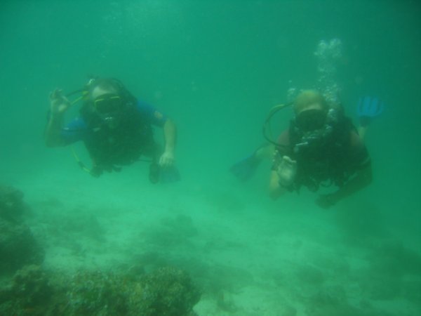 eric & dad diving