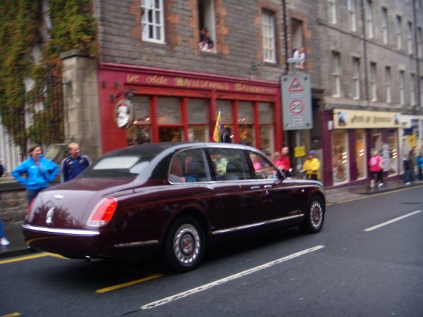 The Queen Driving By