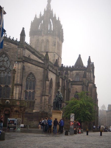 St. Giles Cathedral in the fog