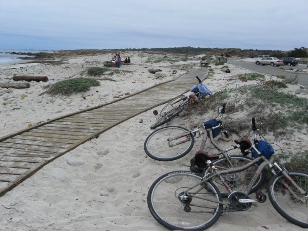 bikes in sand