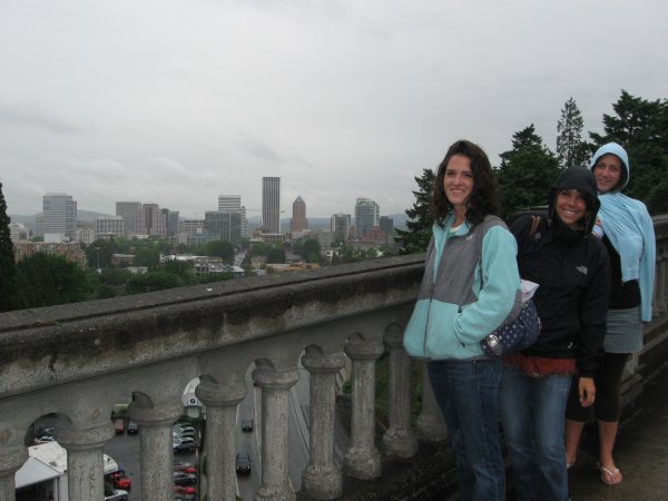 view of portland... on our walk that was not leading us to the rose gardens...