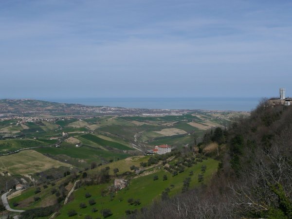 The sea as seen from Atri