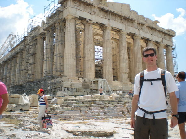 Me in front of the Acropolis