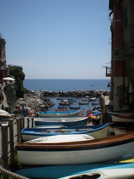 Boats in Riomaggiore