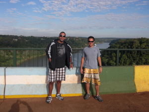On the border of Brazil and Argentina