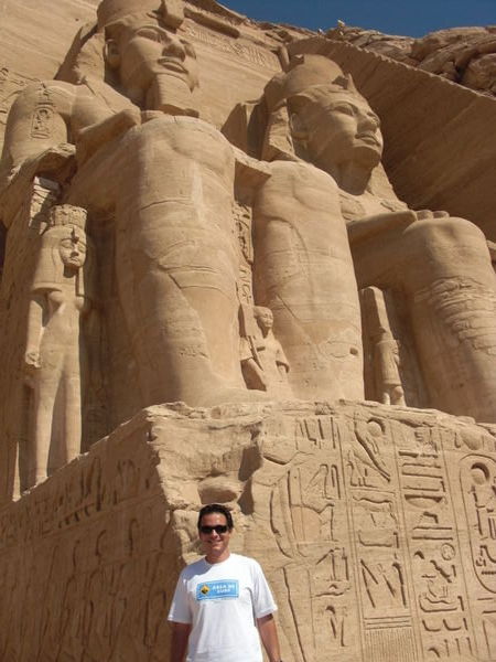 Outside the temple of Ramesses II 