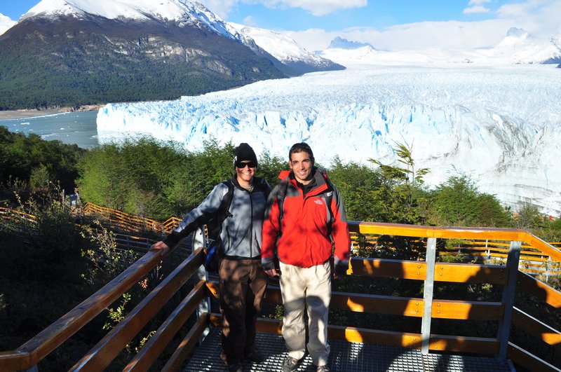 Perito Moreno observation deck before the hike