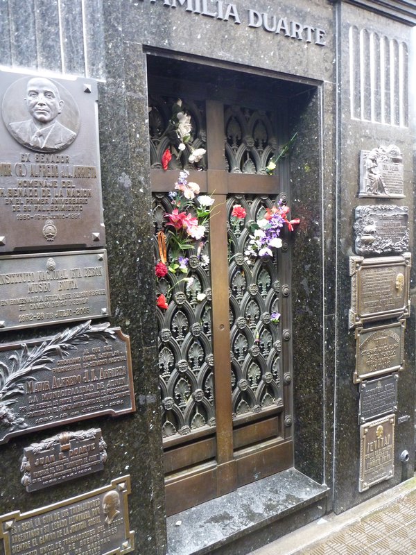 Evita's Grave in Recoleta