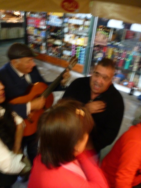 Drunk Uruguayans Singing at Mercado del Puerto