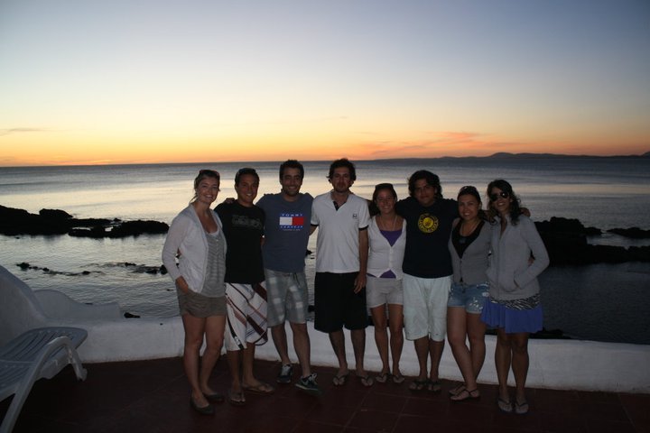 Sunset with the group at Casapueblo