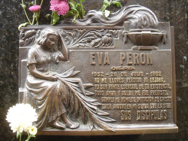 Evita's grave.