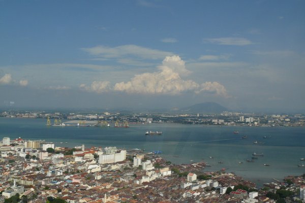 View of Georgetown and Malaysia from the Komtar building
