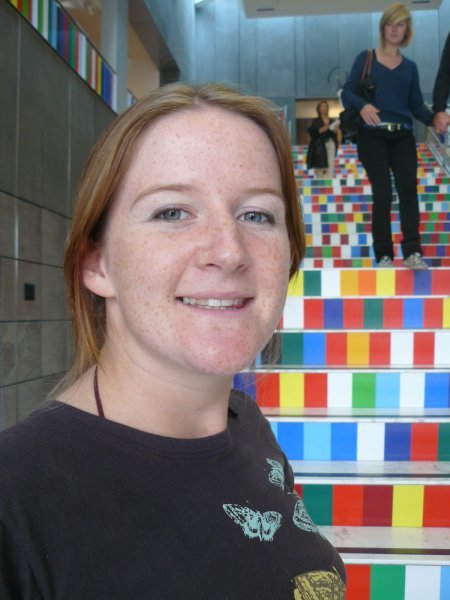 Helen in Christchurch art gallery