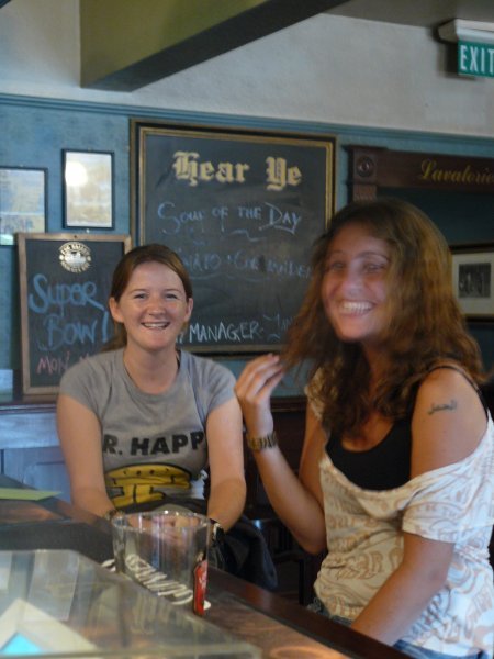 Helen & Jess...at the pub