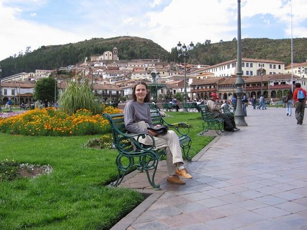 Cristina in Plaza de Armas