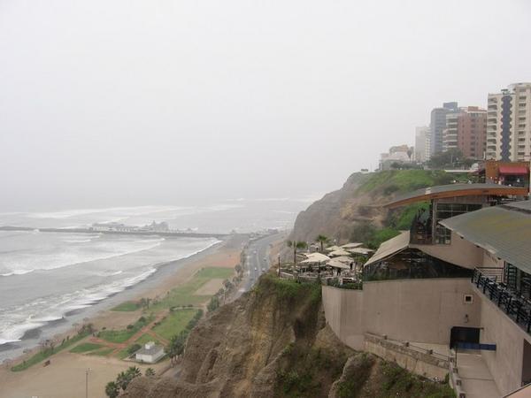 Lima - faleza unde ne-am luat micul dejun
