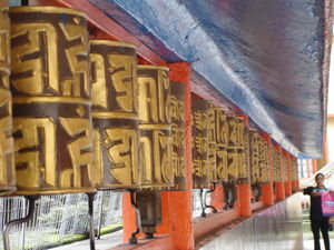 Prayer wheels at Choegyl's Palace, Gangtok