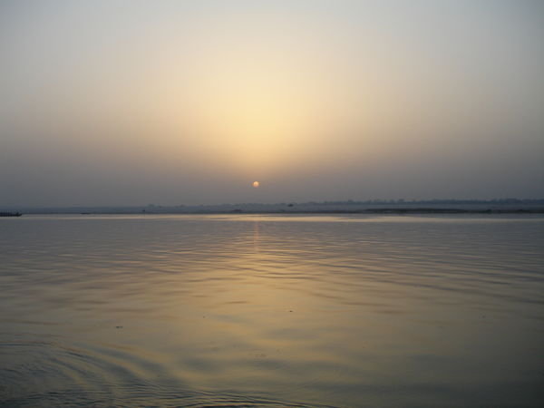 Sunrise over the Ganges
