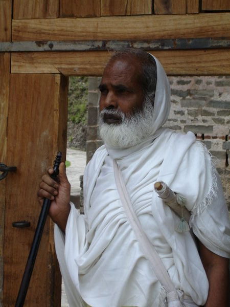 Old man at Kangra Fort