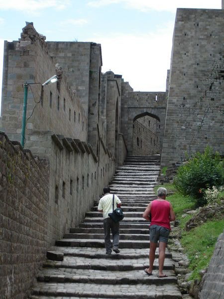 Some of the steps inside the Fort